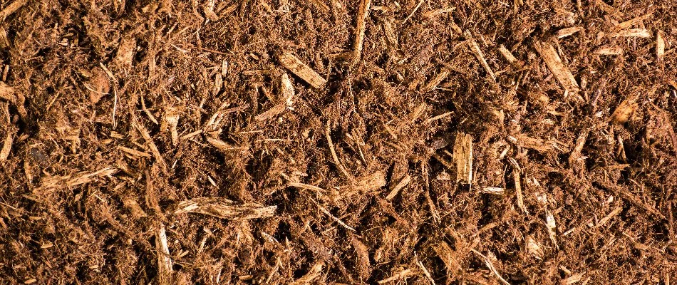 Cedar chip mulch on a property in Gresham, OR.