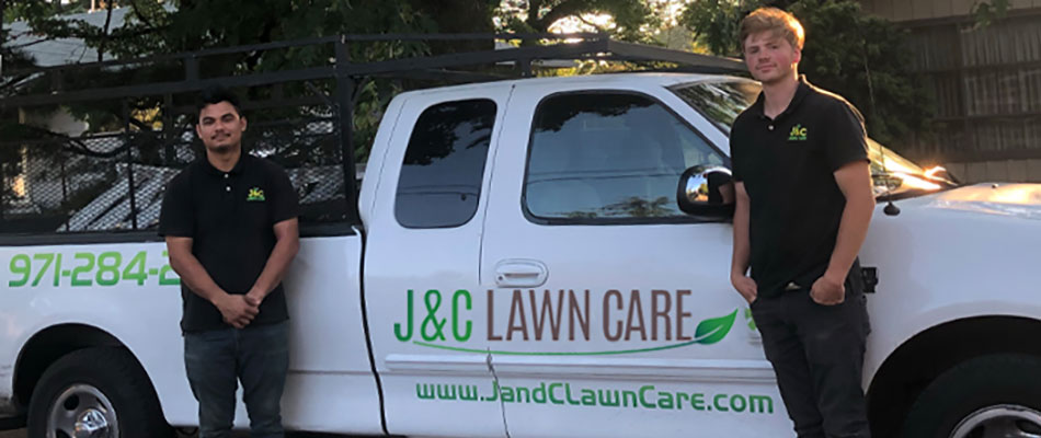 Jesus and Chase owner's of J&C Lawn Care.