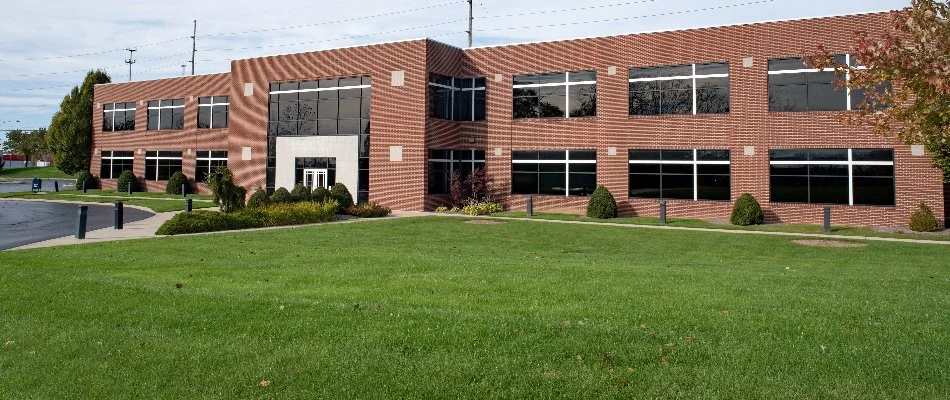 Commercial property with a manicured lawn and landscape in Gresham, OR.